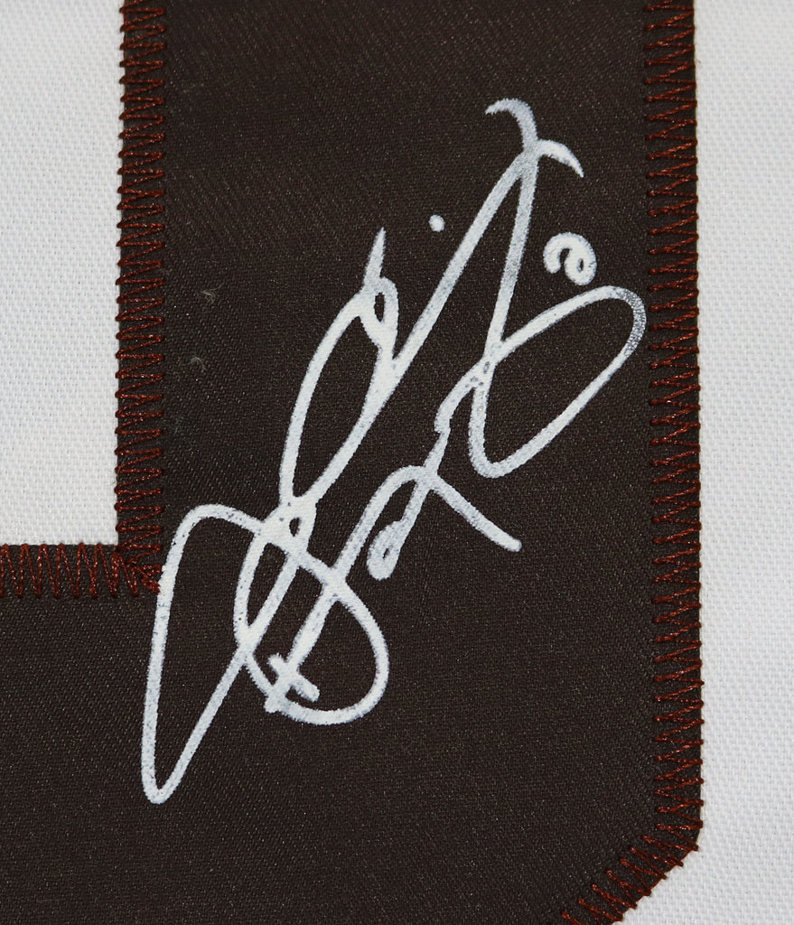 Johnny Manziel Cleveland Browns Brown #2 Jersey Facsimile Autograph –