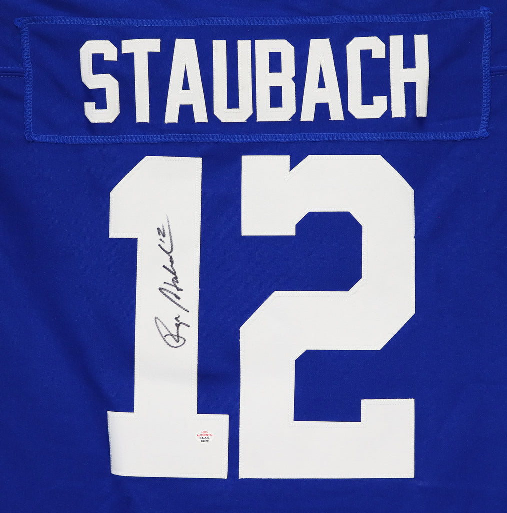Roger Staubach Dallas Cowboys Signed Autographed Blue #12 Jersey