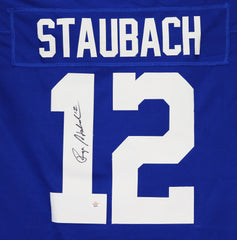 Roger Staubach Dallas Cowboys Signed Autographed Blue #12 Jersey PAAS COA