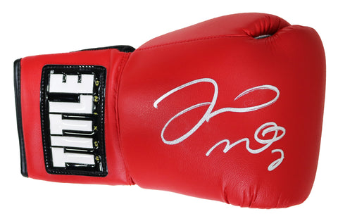 Floyd Mayweather Jr. Signed Autographed Red Boxing Glove Five Star Grading COA