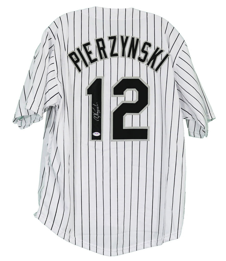 A. J. Pierzynski Chicago White Sox Autographed Pinstripe Custom Jersey –