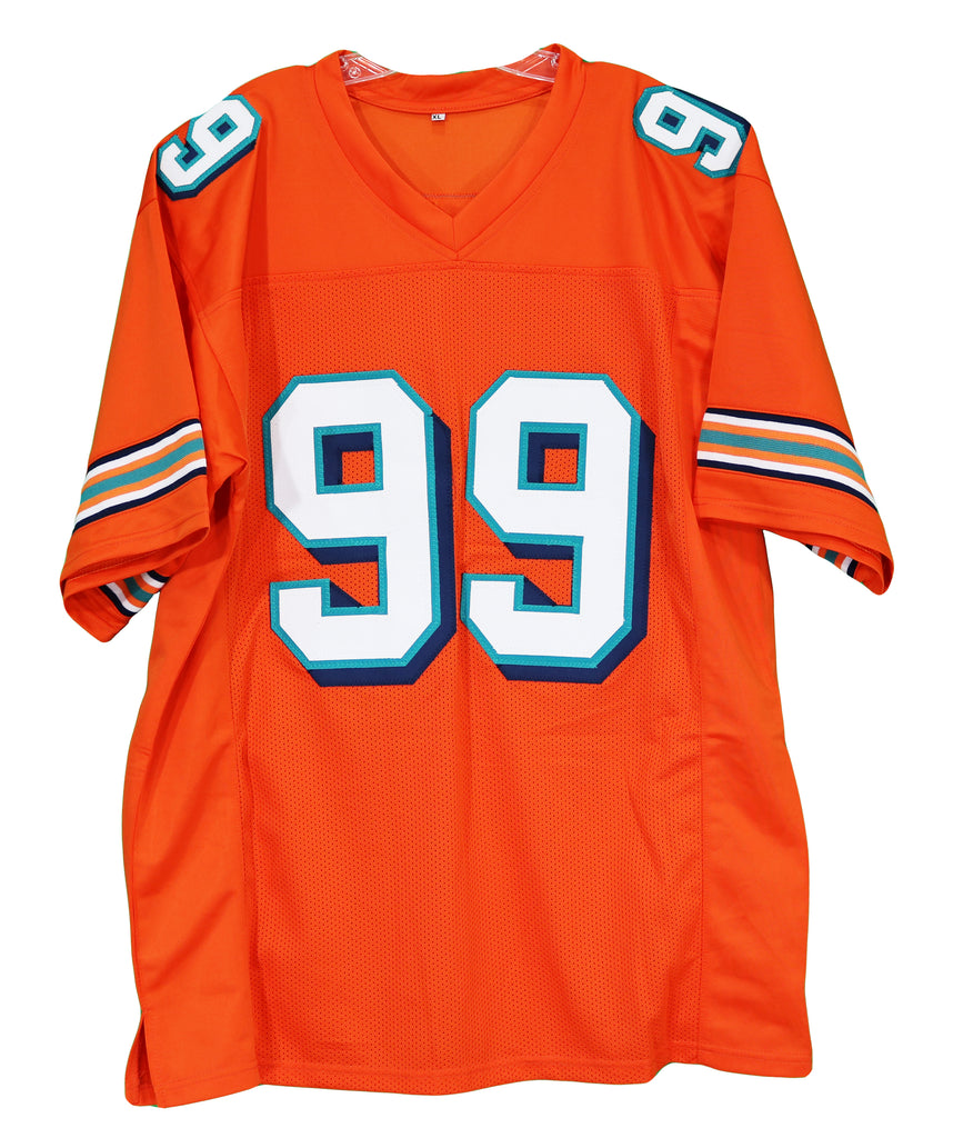 Jason Taylor Miami Dolphins Autographed Orange #99 Jersey Beckett