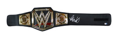 Triple H Signed Autographed WWE World Heavyweight Championship Toy Belt Global COA