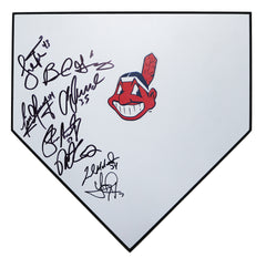 Cleveland Indians 2017 Signed Autographed Home Plate - 8 Autographs