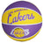 Lebron James Los Angeles Lakers Signed Autographed Lakers Logo Mini Basketball Heritage Authentication COA