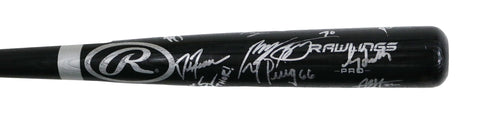 MLB Stars Signed Autographed Rawlings Big Stick Black Bat 17 Autographs Authenticated Ink COA