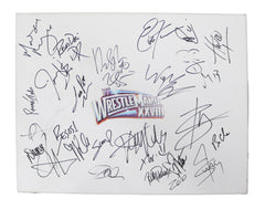 WWE WrestleMania XXVIII Signed Autographed Canvas Authenticated Ink COA - 26 Autographs - The Rock, John Cena
