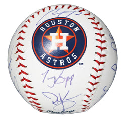 Houston Astros 2015 Team Signed Autographed Rawlings Official Major League Logo Baseball with Display Holder Authenticated Ink COA