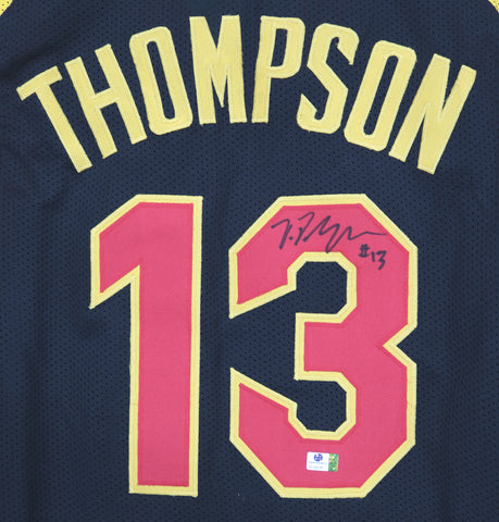 Tristan Thompson Cleveland Cavaliers Signed Autographed Black #13 Custom Jersey Witnessed Global COA