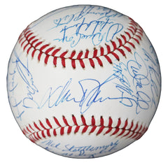 New York Mets 1990 Team Signed Autographed Official Ball National League Baseball with Display Holder PAAS COA - 30 Autographs