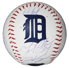 Detroit Tigers 2015 Team Signed Autographed Rawlings Major League Logo Baseball Authenticated Ink COA with Display Holder