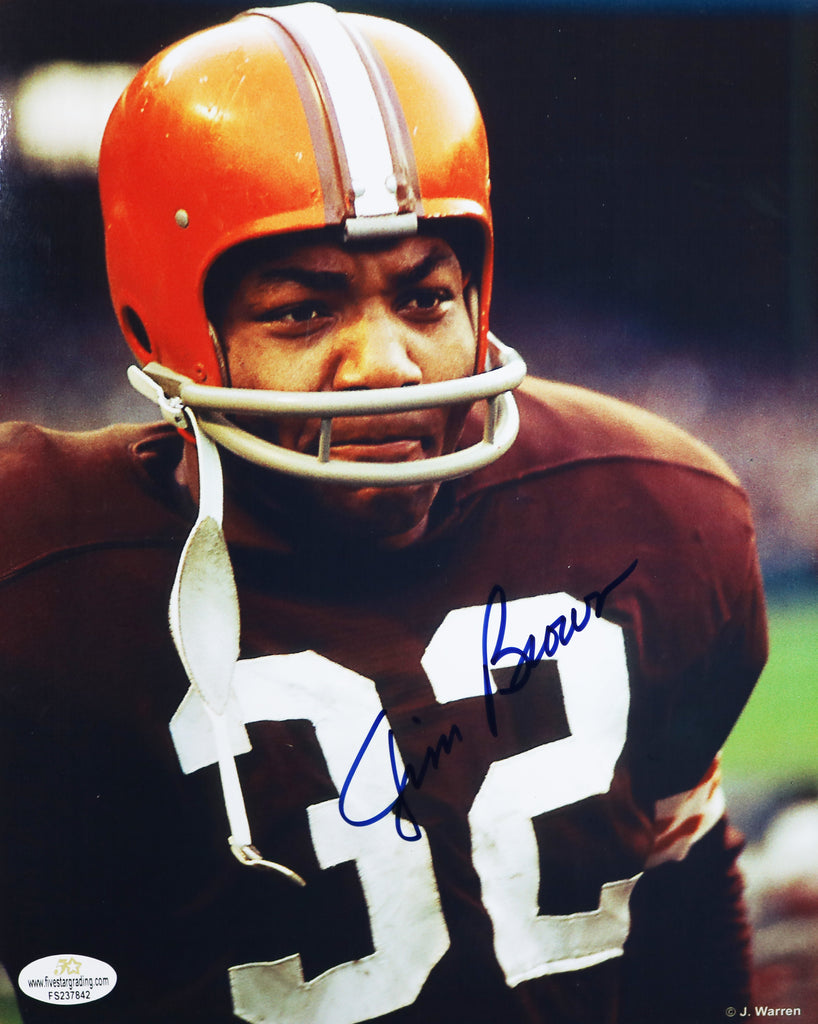 Jim Brown Cleveland Browns Signed Autographed 8 x 10 Photo Five Star –