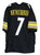Ben Roethlisberger Pittsburgh Steelers Signed Autographed Black #7 Custom Jersey Heritage Authentication COA