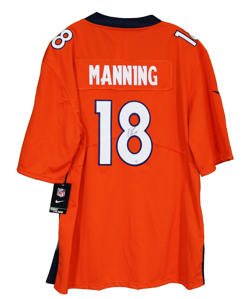 Autographed peyton manning broncos clearance jersey