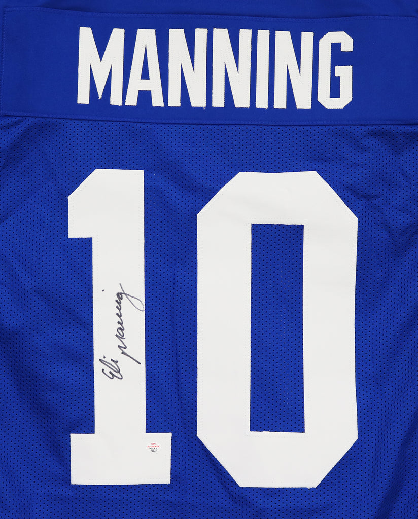 Eli Manning New York Giants Signed Autographed Blue #10 Custom