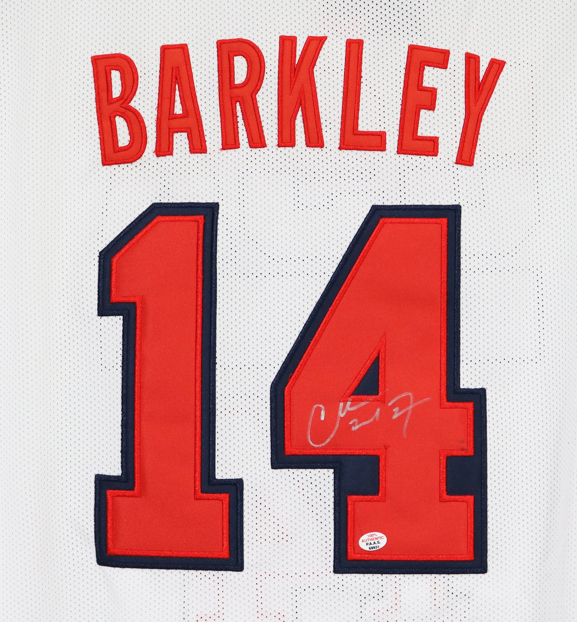 Philadelphia 76ers Jersey Charles Barkley Signed Jersey Charles