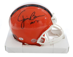 Jim Brown Cleveland Browns Signed Autographed Football Mini Helmet PAAS COA