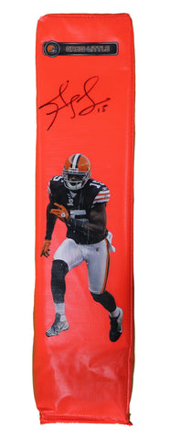 Greg Little Cleveland Browns Signed Autographed End Zone Football Pylon