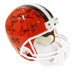 Cleveland Browns 1980 Team Signed Autographed Riddell Full Size Replica Helmet CAS COA - Sipe Newsome Matthews