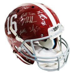 Alabama Crimson Tide 2015-2016 National Champions Team Signed Autographed Schutt Full Size Replica Helmet PAAS COA