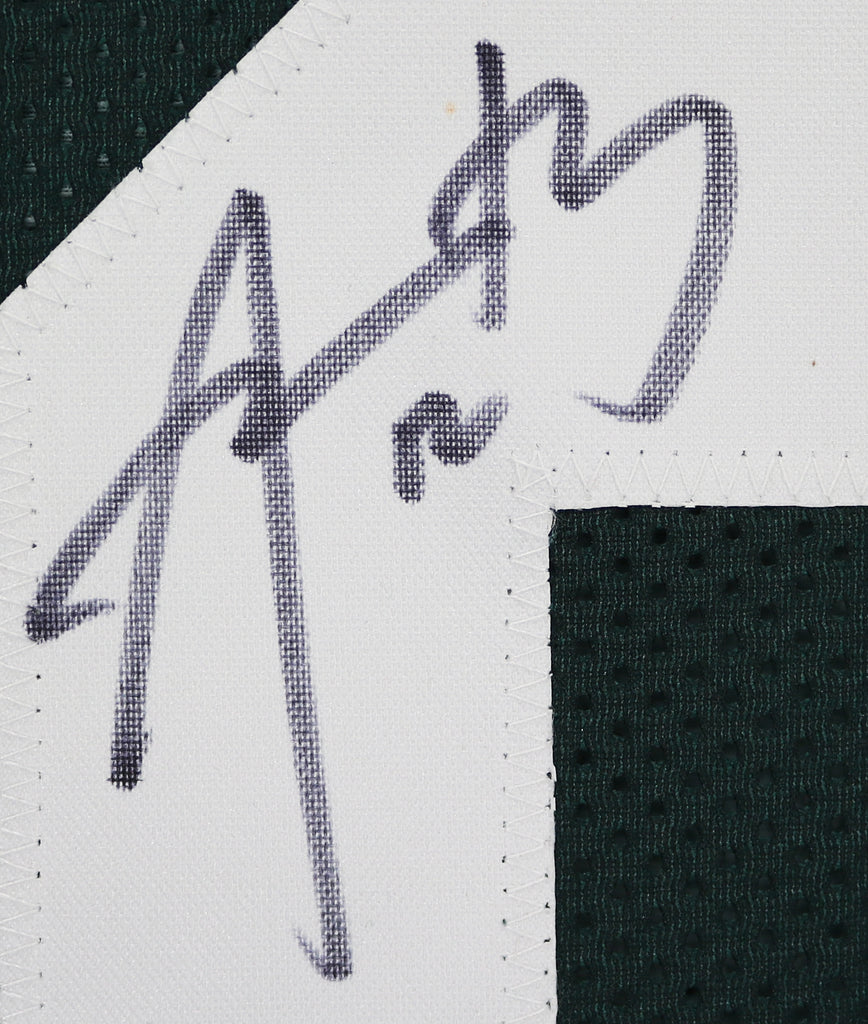 Aaron Rodgers Green Bay Packers Autographed Green Custom Jersey