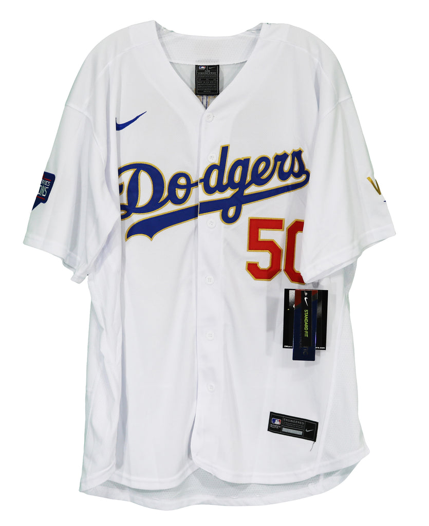 MLB Youth Foundation Golf Auction - Mookie Betts Autographed Dodgers Home White  Jersey