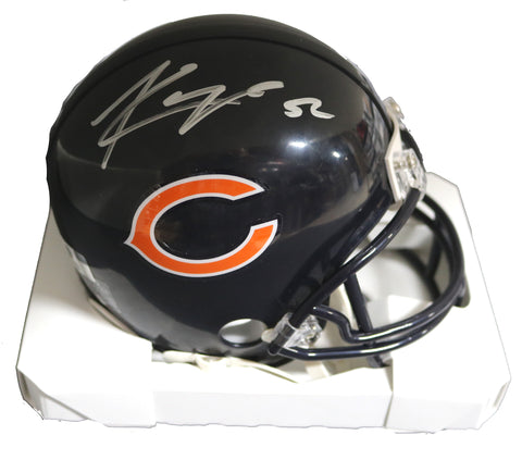 Khalil Mack Chicago Bears Signed Autographed Football Mini Helmet Global COA