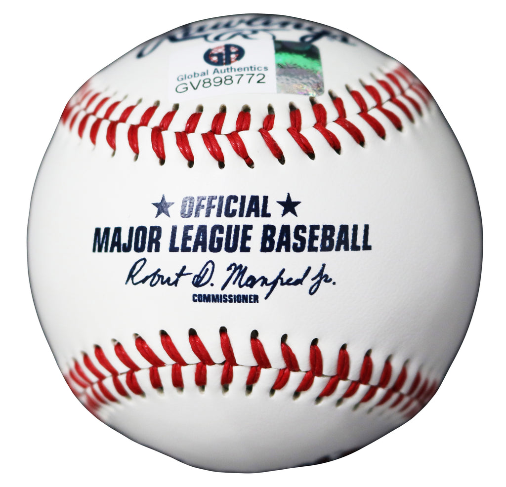 Ronald Acuna Jr. Atlanta Braves Autographed Baseball w/ Photo Gold Glove  Display Case