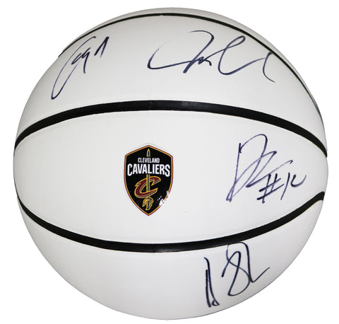 Cleveland Cavaliers 2018-19 Signed Autographed White Panel Basketball - 5 Autographs