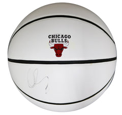 DeMar DeRozan Chicago Bulls Signed Autographed White Panel Basketball JSA COA