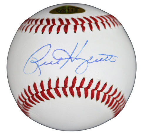 Rick Honeycutt Los Angeles Dodgers Texas Rangers Oakland Athletics Signed Autographed Rawlings Official League Baseball Witnessed LSC COA with Display Holder