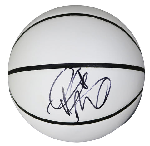 P. J. Tucker Los Angeles Clippers Signed Autographed White Panel Basketball JSA COA