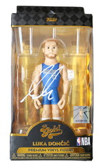 Luka Doncic Dallas Mavericks Signed Autographed NBA FUNKO GOLD POP Premium Vinyl Figure Heritage Authentication COA