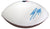 J.J. Watt Houston Texans Signed Autographed White Panel Logo Football Global COA - FADED SIGNATURE