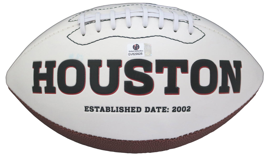 J.J. Watt Houston Texans Signed Autographed White Logo Football COA –