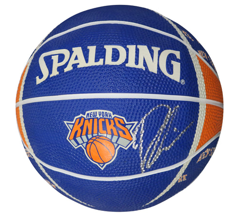 Dennis Smith Jr. New York Knicks Signed Autographed Spalding Knicks Logo Mini Basketball