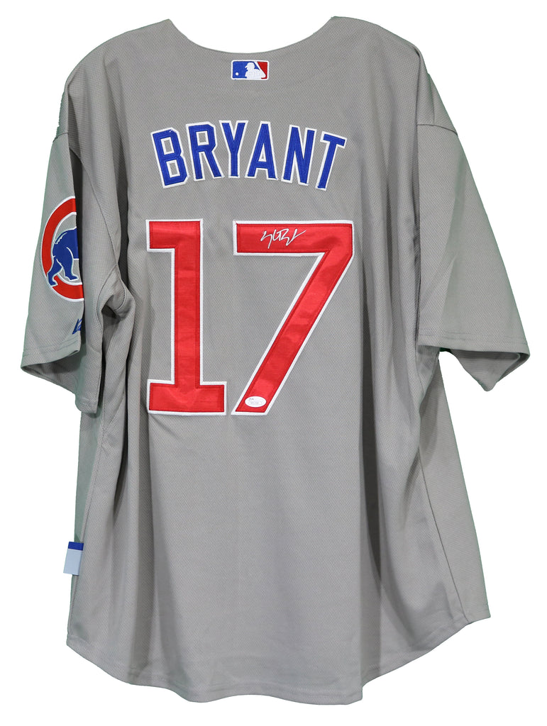 Kris Bryant Chicago Cubs Deluxe Framed Autographed Blue Authentic Jersey