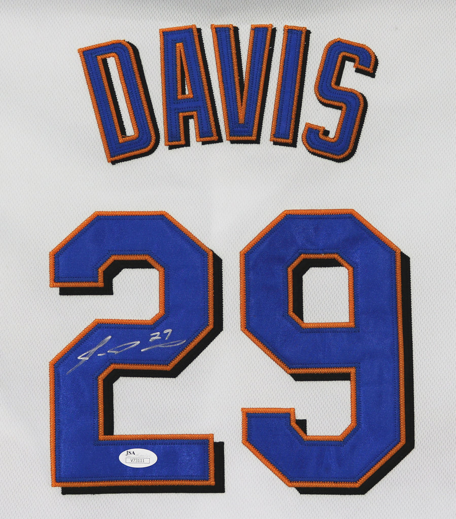 Ike Davis New York Mets Signed Autographed White #29 Jersey JSA