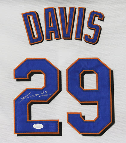 Ike Davis New York Mets Signed Autographed White #29 Jersey JSA COA