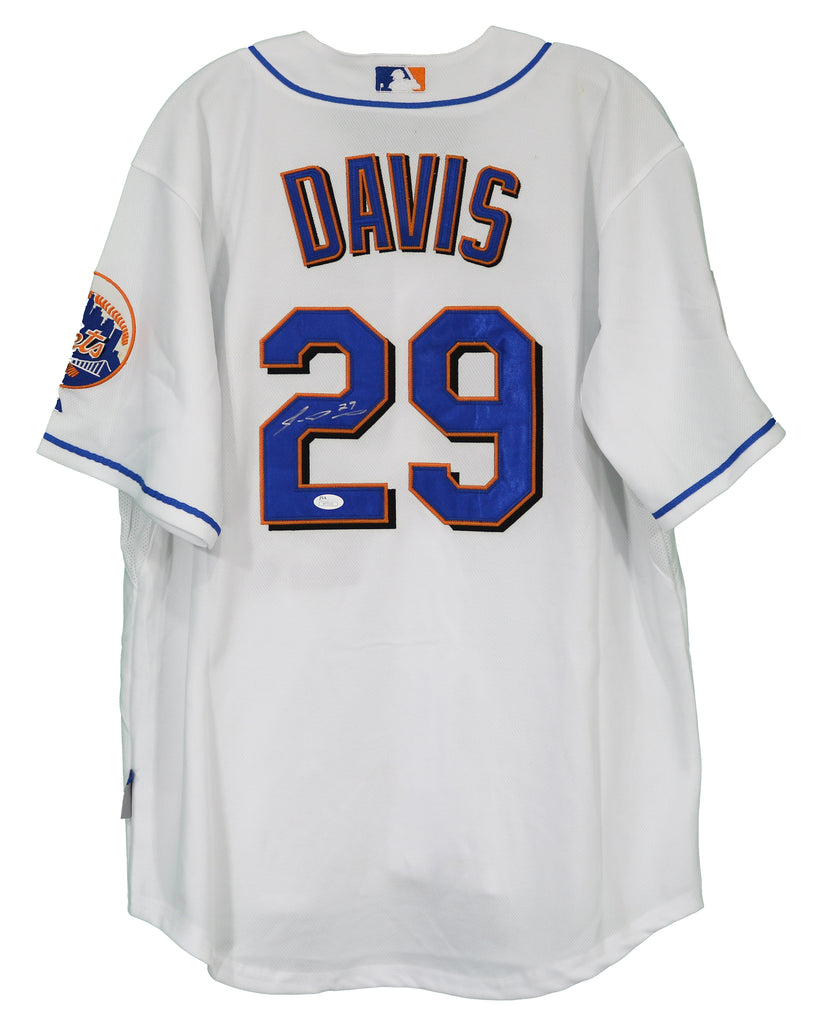 Ike Davis New York Mets Signed Autographed White #29 Jersey JSA