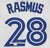 Colby Rasmus Toronto Blue Jays Signed Autographed White #28 Jersey JSA COA