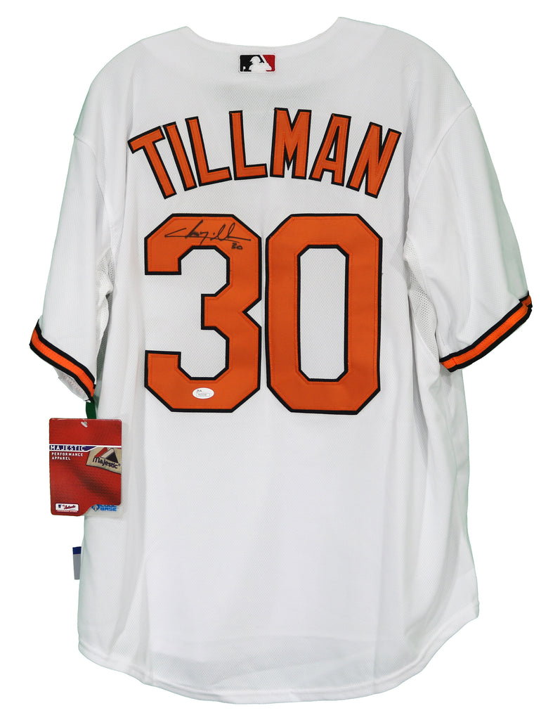 Chris Tillman Baltimore Orioles Signed Autographed White Jersey JSA –