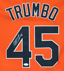 Mark Trumbo Baltimore Orioles Signed Autographed Orange #45 Jersey JSA COA
