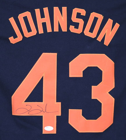 Jim Johnson Baltimore Orioles Signed Autographed Black #43 Jersey JSA COA