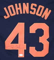 Jim Johnson Baltimore Orioles Signed Autographed Black #43 Jersey JSA COA