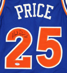 Mark Price Cleveland Cavaliers Signed Autographed Blue #25 Custom Jersey Witnessed PSA In the Presence COA