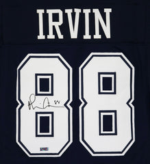 Michael Irvin Dallas Cowboys Signed Autographed Blue #88 Custom Jersey Heritage Authentication COA