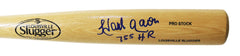 Hank Aaron Atlanta Braves Signed Autographed Louisville Slugger Natural Bat Heritage Authentication COA
