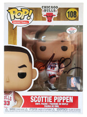 Scottie Pippen Chicago Bulls Signed Autographed NBA FUNKO POP #108 Vinyl Figure PAAS COA