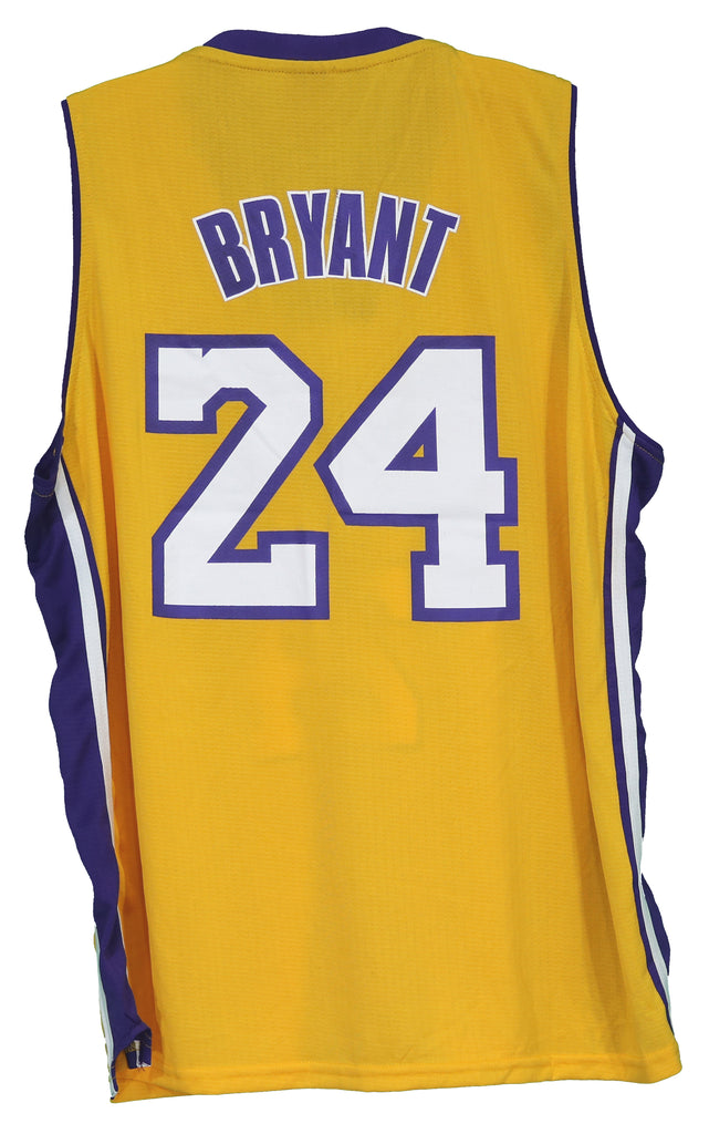 Kobe Bryant 24 Yellow Lakers Jersey-DaPrintFactory